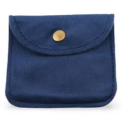 Saculet din catifea pentru bijuterii, 8cm - albastru