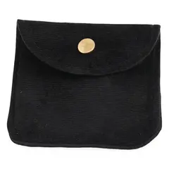 Saculet din catifea pentru bijuterii, 8cm - negru
