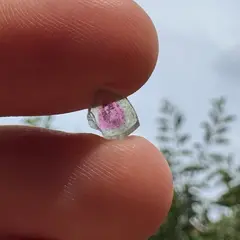 Turmalina Watermelon, cristal natural unicat, cod A8, 5x3mm, 1.22ct