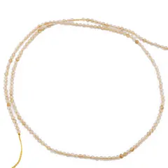Sirag citrin pietre micro fatetate 2mm, 39-40cm