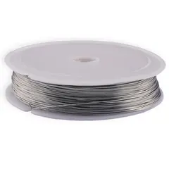 Sarma metalica argintie 0.4mm - 50m lungime