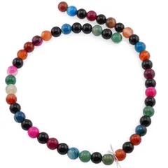 Sirag Agat multicolor sfere 8mm, 38cm