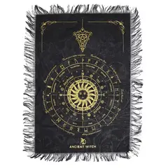 Panza pentru Divinatie cu Pendul - Chipul Soarelui negru si auriu, 30x46,5cm