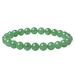 Bratara din aventurin verde, sfere de 6 mm, pe elastic, lungime 19 cm