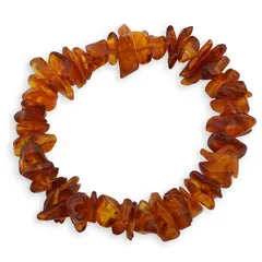 Bratara pe elastic cu Chihlimbar coniac pietre chips 10-15mm