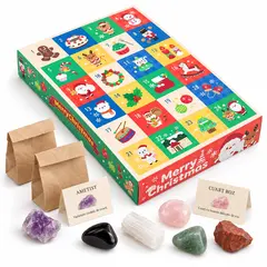 Calendar Advent 2026 cu 24 de cristale naturale surpriza – STONEMANIA