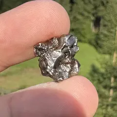 Meteorit, cristal natural unicat, 16mm, 4g, cod C11