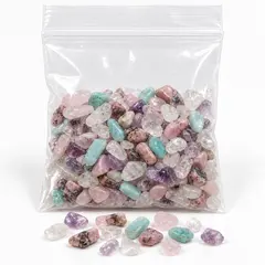 Mix cristale chips zodia Balanta, 5 pietre de 7-9 mm, 25 g, cu cartonas
