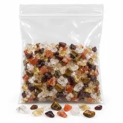 Mix de cristale chips pentru zodia Leu, 5 pietre, 25 g, 7-9 mm, cu cartonas