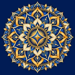 Sticker decorativ din PVC cu mandala pentru succes, patrat 5 x 5 cm, fundal colorat