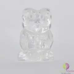 Bufnita cristal de stanca figurina gravata 50mm
