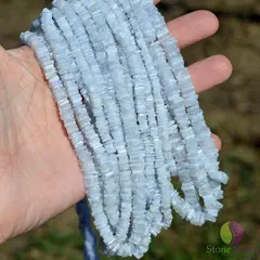 Sirag calcedonie patratele 6-7mm, 40cm