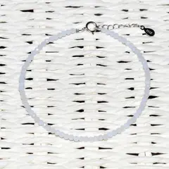 Bratara calcedonie pietre micro fatetate 3mm si argint 925