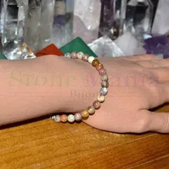 Bratara agat crazy lace sfere 6mm