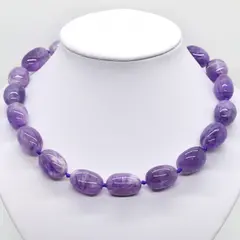 Colier ametist pietre slefuite 15-20mm