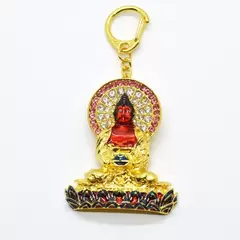 Breloc amuleta aurie Buddha