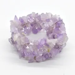 Bratara ametist lavanda chipsuri pe elastic