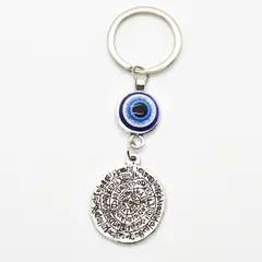 Breloc talisman cu Ochiul lui Horus si ideograma
