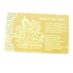 Card Feng Shui din metal 21 Tara