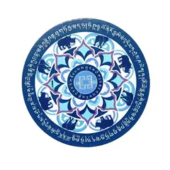 Abtibild Feng Shui elefant si rinocer albastru 6cm - 2020