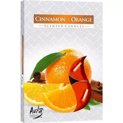 Set 6 pastile lumanari parfumate Bispol - Cinnamon Orange