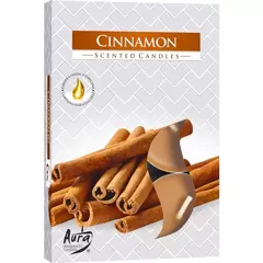 Set 6 pastile lumanari parfumate Bispol - Cinnamon