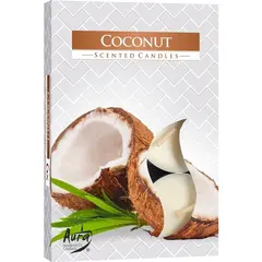 Set 6 pastile lumanari parfumate Bispol - Coconut