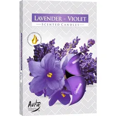 Set 6 pastile lumanari parfumate Bispol - Lavander Violet