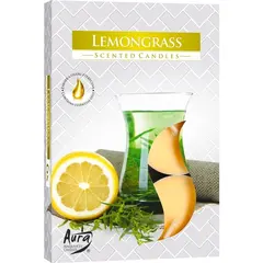 Set 6 pastile lumanari parfumate Bispol - Lemongrass