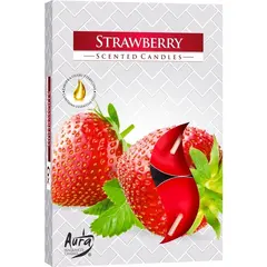 Set 6 pastile lumanari parfumate Bispol - Strawberry