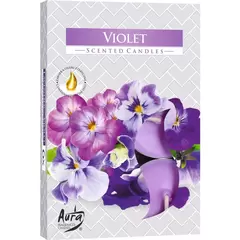 Set 6 pastile lumanari parfumate Bispol - Violet