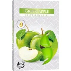 Set 6 pastile lumanari parfumate Bispol - Green Apple