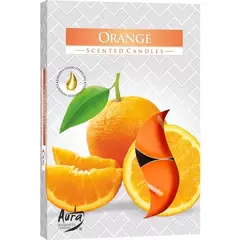 Set 6 pastile lumanari parfumate Bispol - Orange