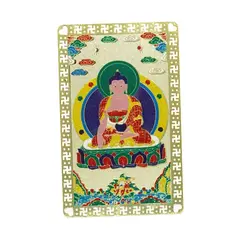Card Feng Shui din metal - Buddha Shakyamuni, armonie interioara