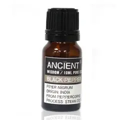 Ulei esential natural pur Blackpepper (Piper negru), Ancient Wisdom 10ml