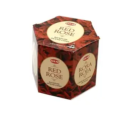 Conuri parfumate HEM Red Rose, backflow - 40 buc