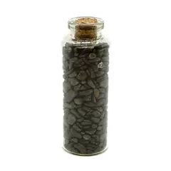 Sticla cu cristale naturale de bronzit, medie - 8cm