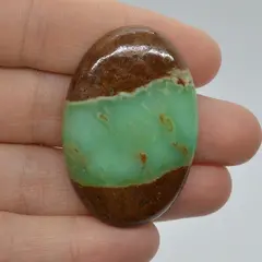 Cabochon crisopraz bio 42x29x7mm A46