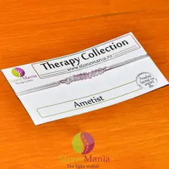 Bratara Therapy ametist lavanda discuri mici si argint 925