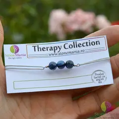 Bratara Therapy kianit sfere 8mm si argint 925