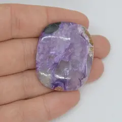 Cabochon charoit 36x30x7mm A26