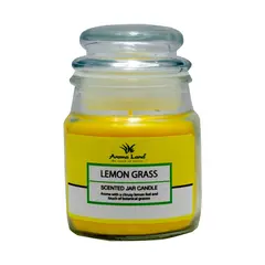 Lumanare parfumata borcan Lemongrass, Aromaland, 220g