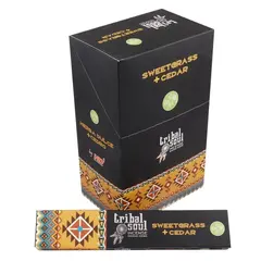 Betisoare parfumate Tribal Soul - Sweetgrass and Cedar, 15g