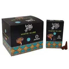 Conuri parfumate backflow Tribal Soul - White Sage, 10 buc