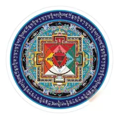 Abtibild Feng Shui cu Mandala Hayagriva - 5cm