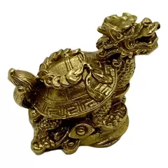 Statueta Feng Shui Broasca dragon cu monede, 5,2cm