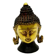 Statueta Feng Shui Cap Buddha din bronz - 23cm