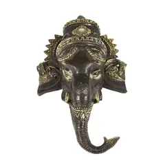 Statueta Feng Shui Ganesh din bronz, pentru perete - 32cm