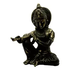 Statueta Feng Shui Krishna din bronz - 15cm