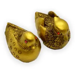 Statuete Feng Shui Rate Mandarine din rasina 6,3cm, model 2